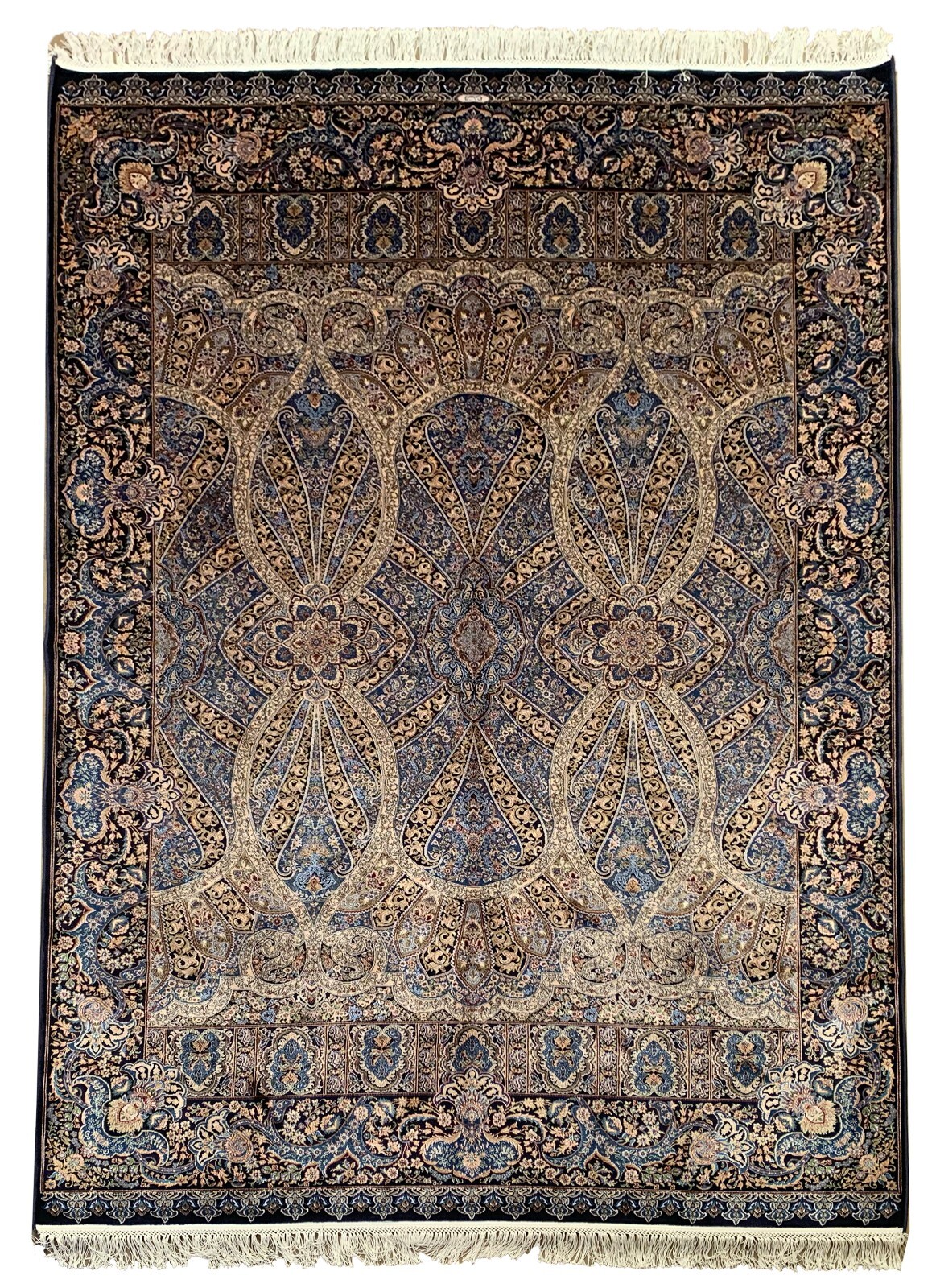 5X8 Tufted Pure Silk Area Rug Turkish Oriental Carpet, 1000 KPSI (5’2″ x 7’6″)