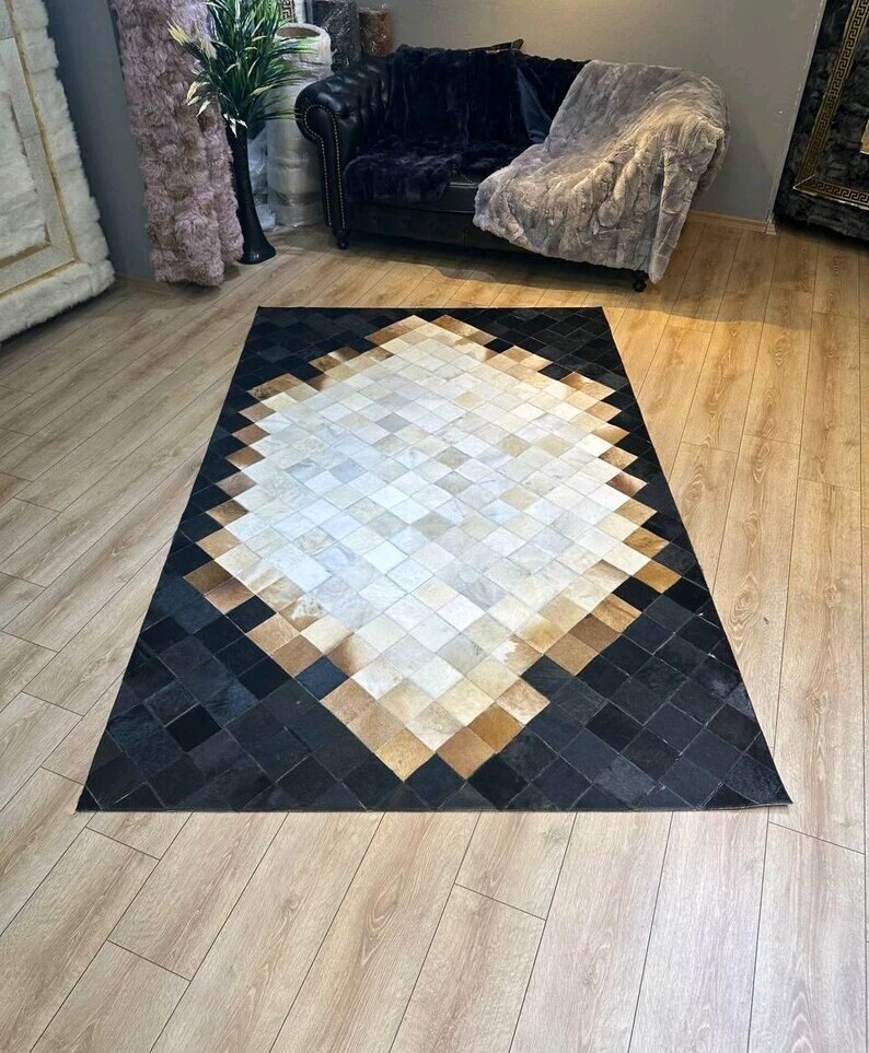 Premium Leather Carpet – Durable and Stylish Area Rug Luxury Leather Flooring