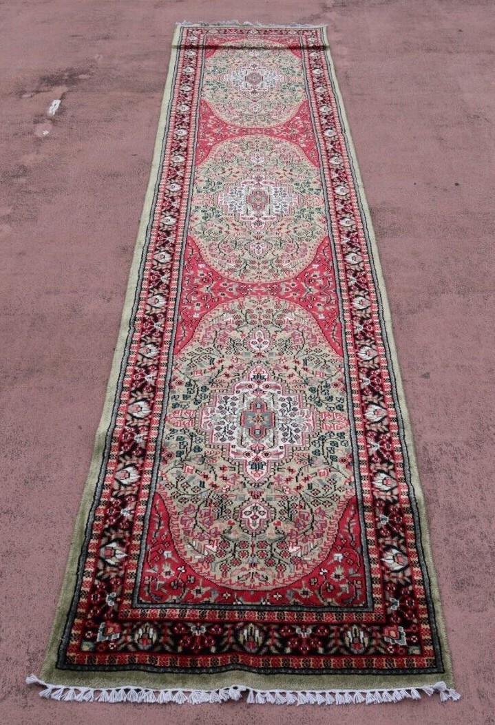 2’6″ x 12’0″ ft. Jammu Kashmir Hand Knotted Authentic Wool Traditional Runner