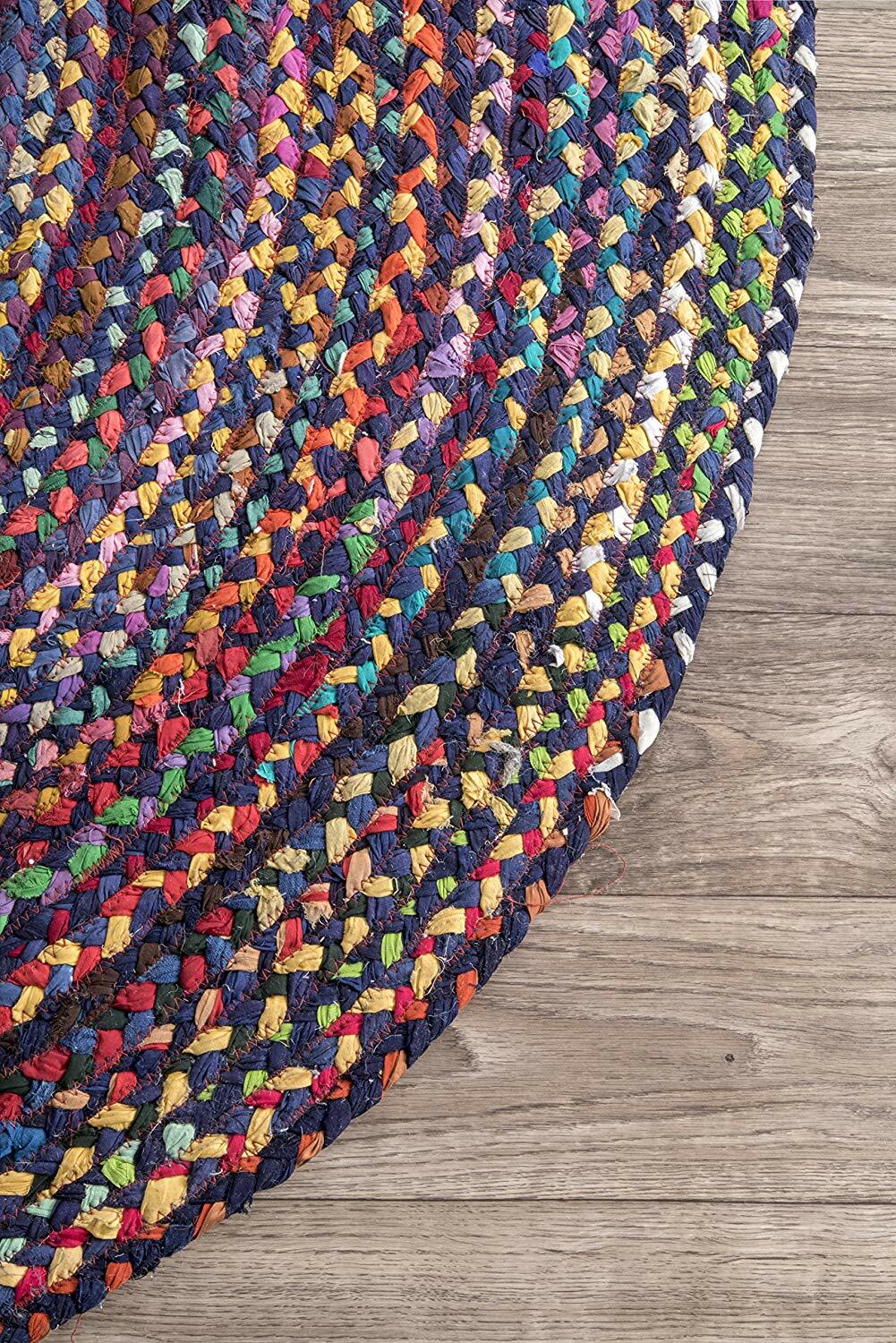 Rug Vintage Handmade Cotton Oriental Reversible Rugs Various Size Oval Shaped