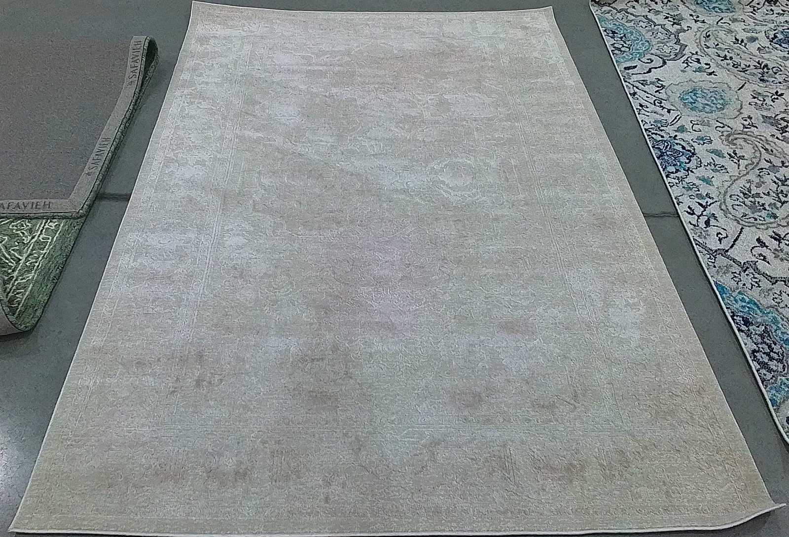CREME / IVORY 5′-1″ x 7′-6″ Stained Rug, Reduced Price 1172805937 RFT665D-5