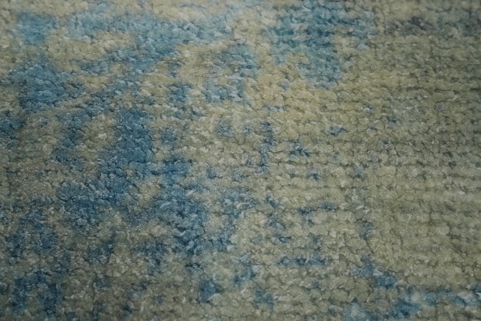 Nature Print Modern Abstract Oriental Rug Contemporary Hand-made Carpet 4×6