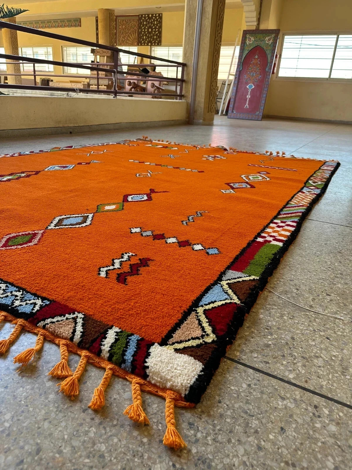 Latest Hand knotted, Beni Ourain rug, 100% soft wool Bathroom living room kitche