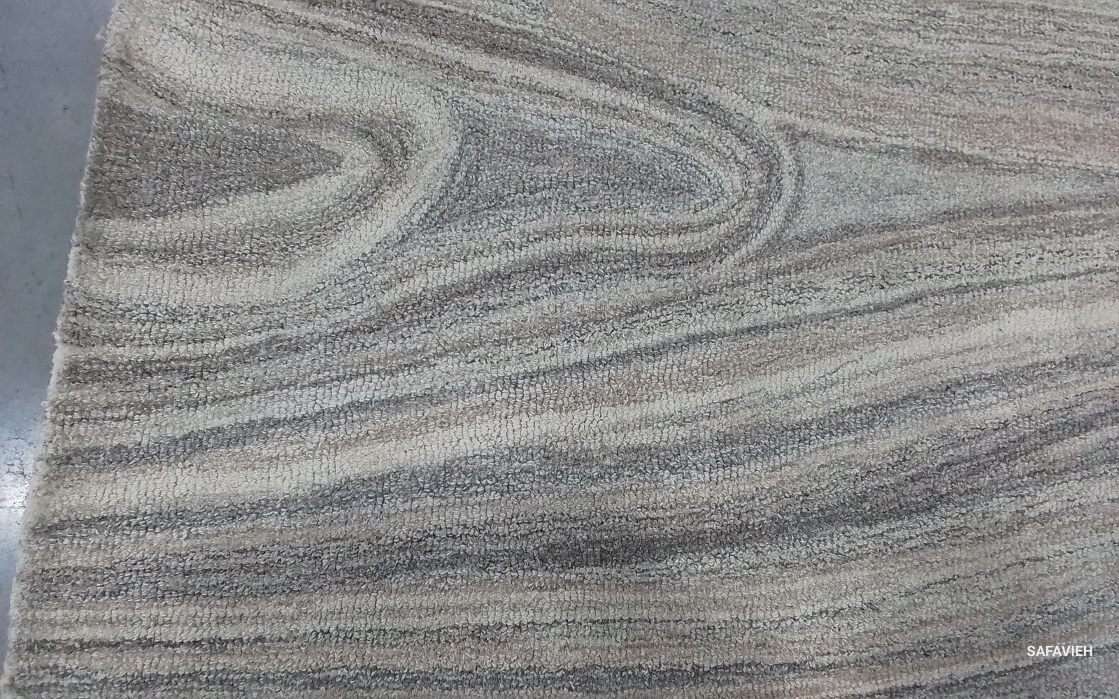 BEIGE / GREY 5′-0″ x 8′-0″ Back Stain Rug, Reduced Price 1172800759 ABT901A-5