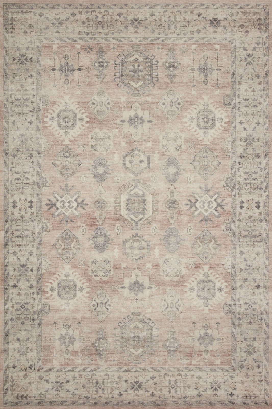 Printed Oriental Java / Multi Area Rug, Size: 2′-6″ x 7′-6″