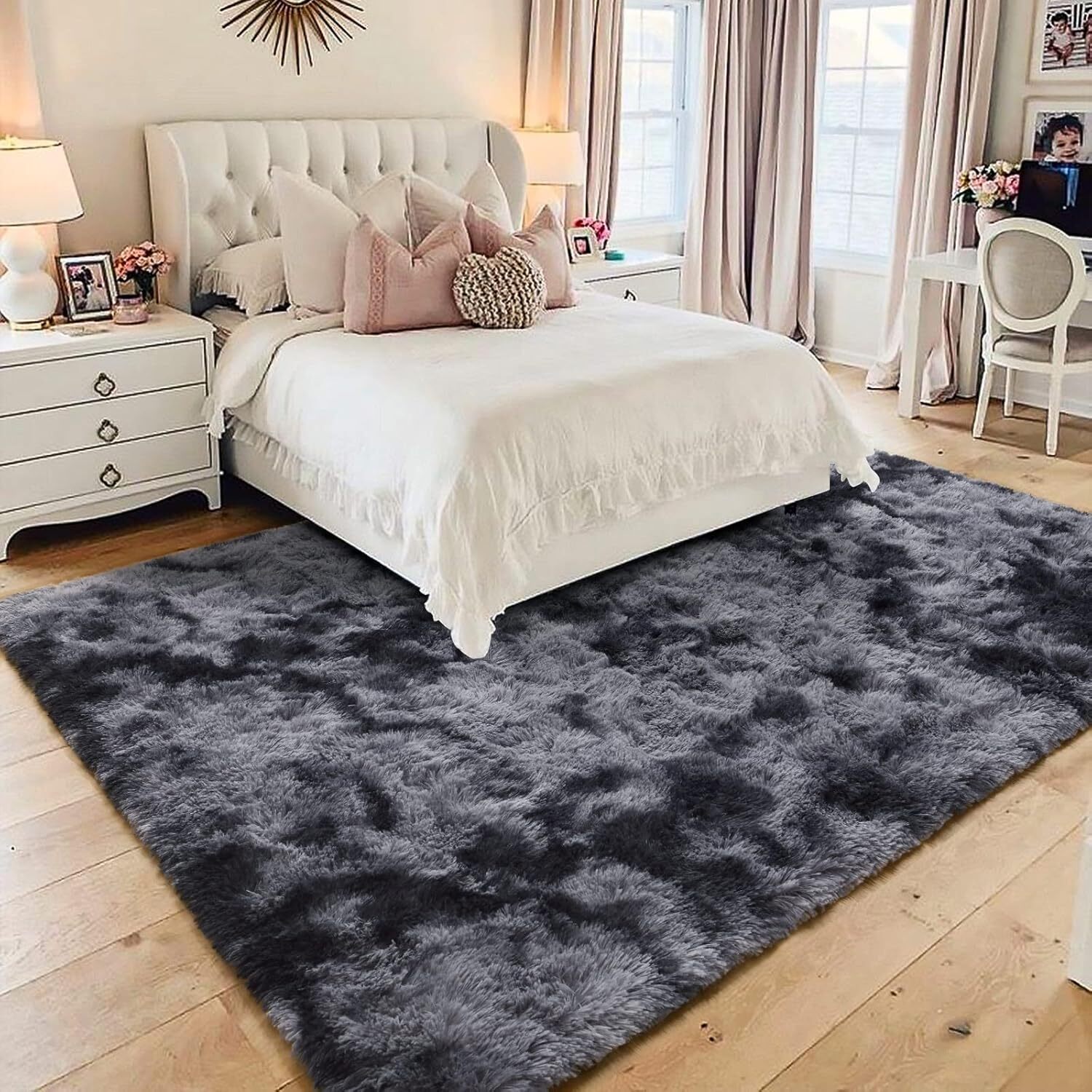 Area Rugs for Living Room Bedroom Soft Fluffy Shag Non-Slip High Pile Carpet