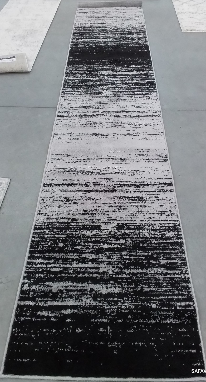SILVER / BLACK 2′-6″ x 12′-0″ Flaw in Rug, Reduced Price 1172799568 ADR113A-212