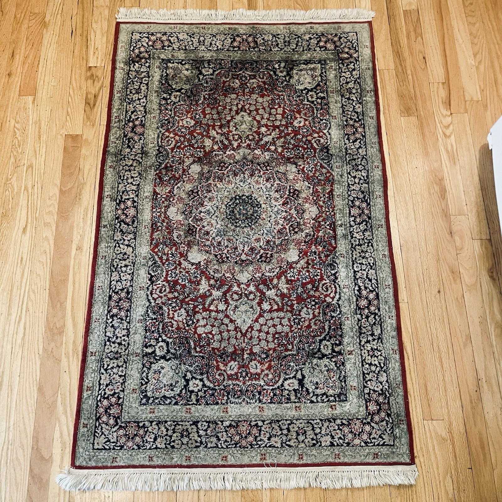 Vintage Anatolian Turkish Rug 3×5 Foot #581 Needs Cleaned Good Condition C Pics