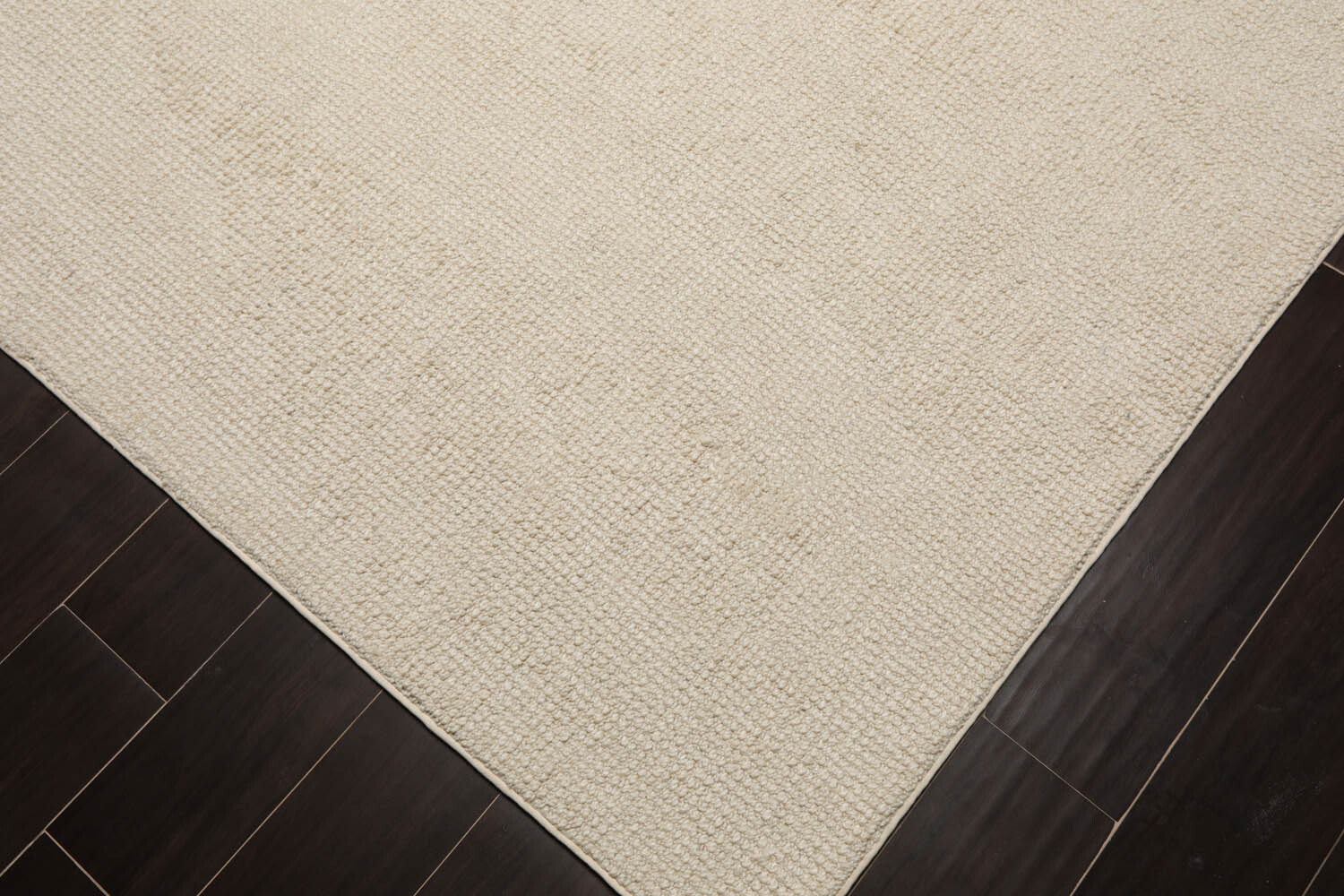 LoomBloom Multi Sizes Ivory Hand Woven Textured New Zealand Wool Area Rug