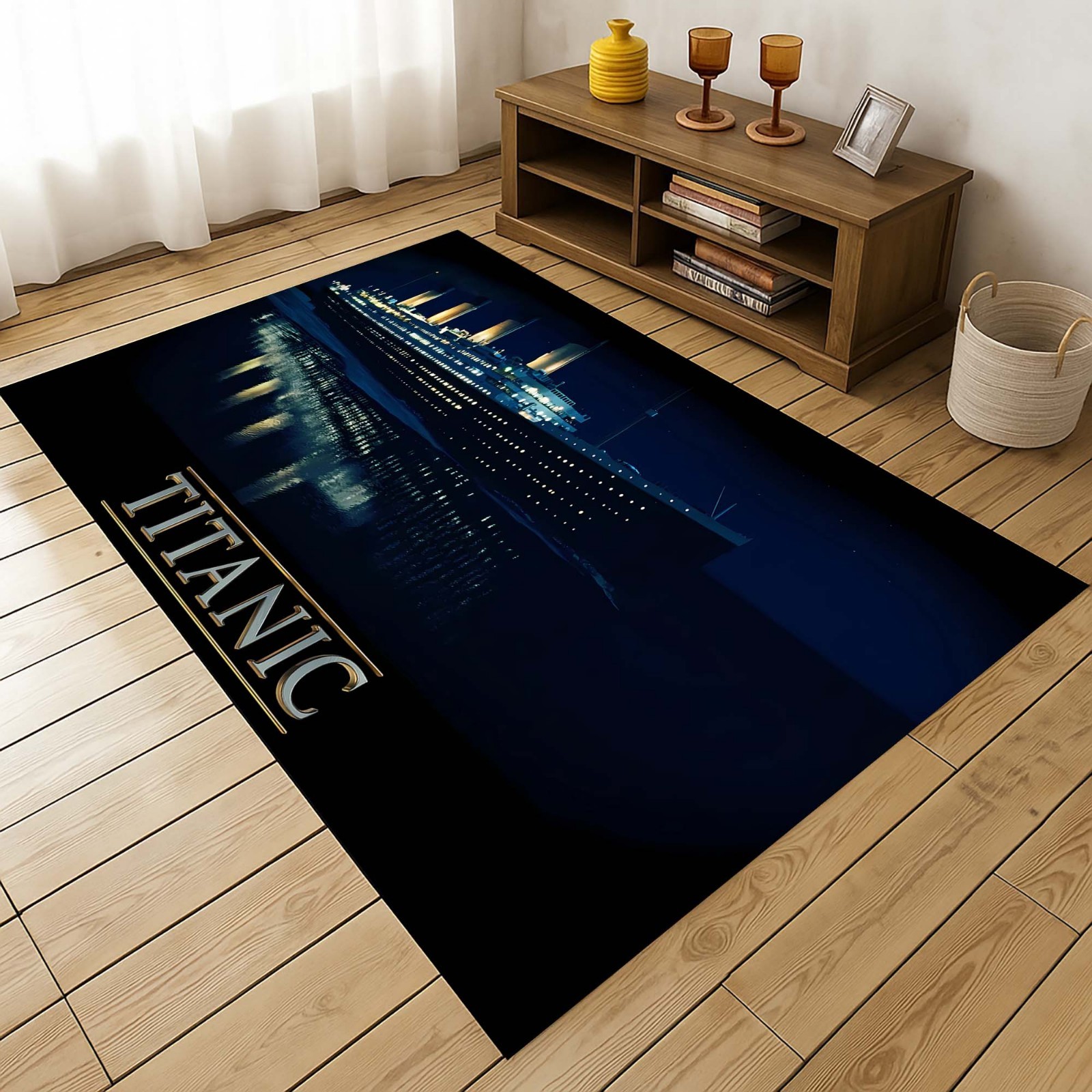 Titanic Ship Rug, Titanic Carpet, Nautical Area Rug, Historical Ship Decor