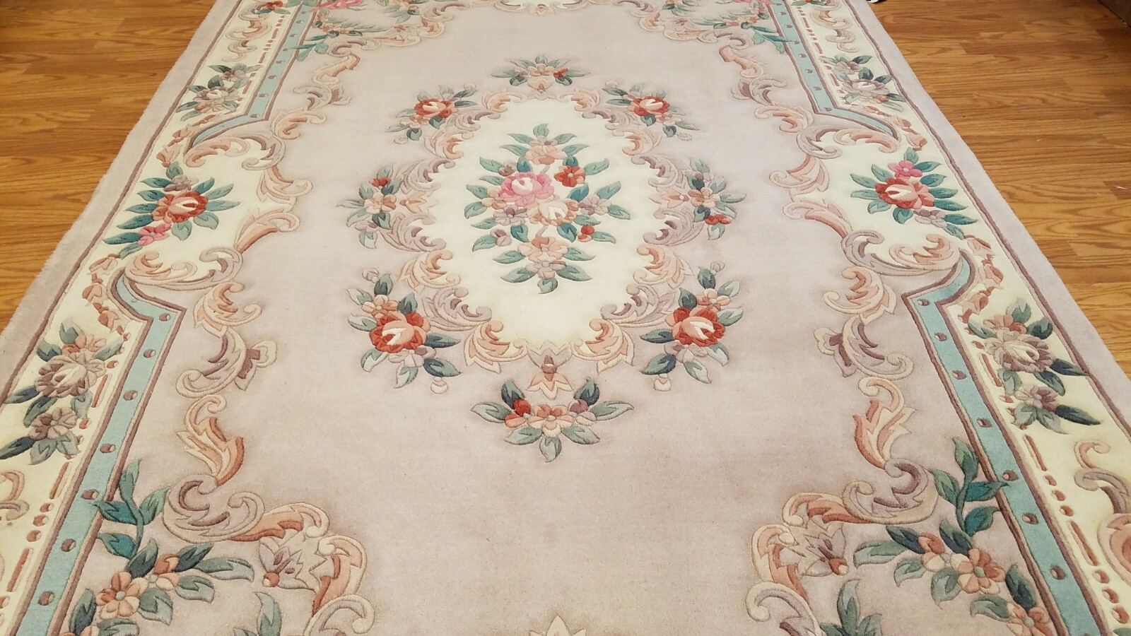 6 x 9 Hand Knotted French Aubusson 100% wool Area rug