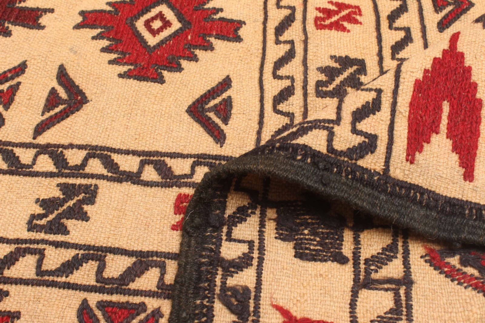Vintage Hand Woven Area Rug 4’2″ x 6’8″ Traditional Wool Oriental Carpet