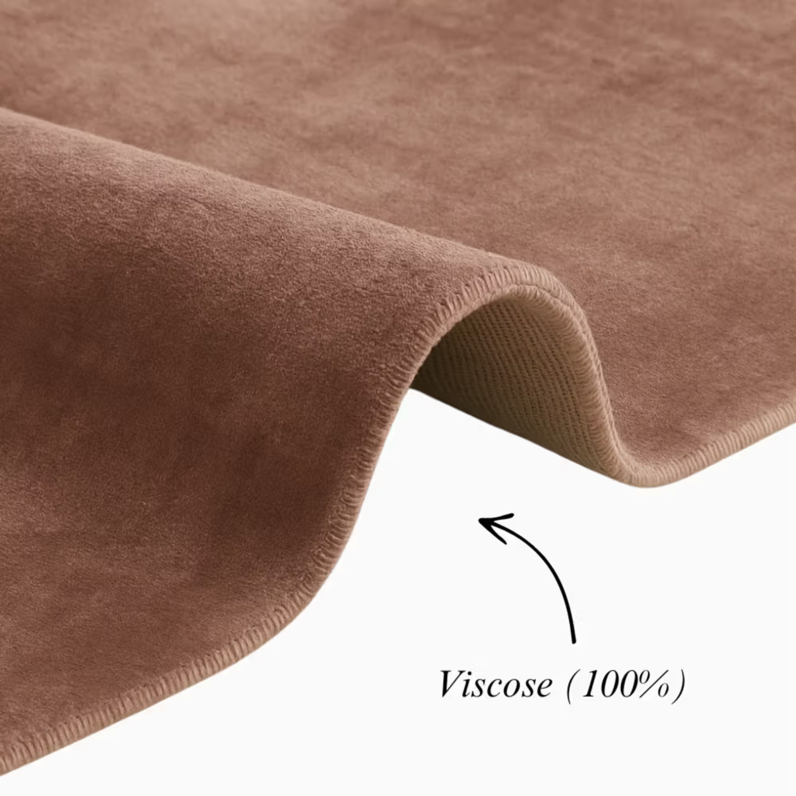Solid Brown Hand Woven 100% Viscose Area Rug Luxury Soft Living Room Carpet 9X12