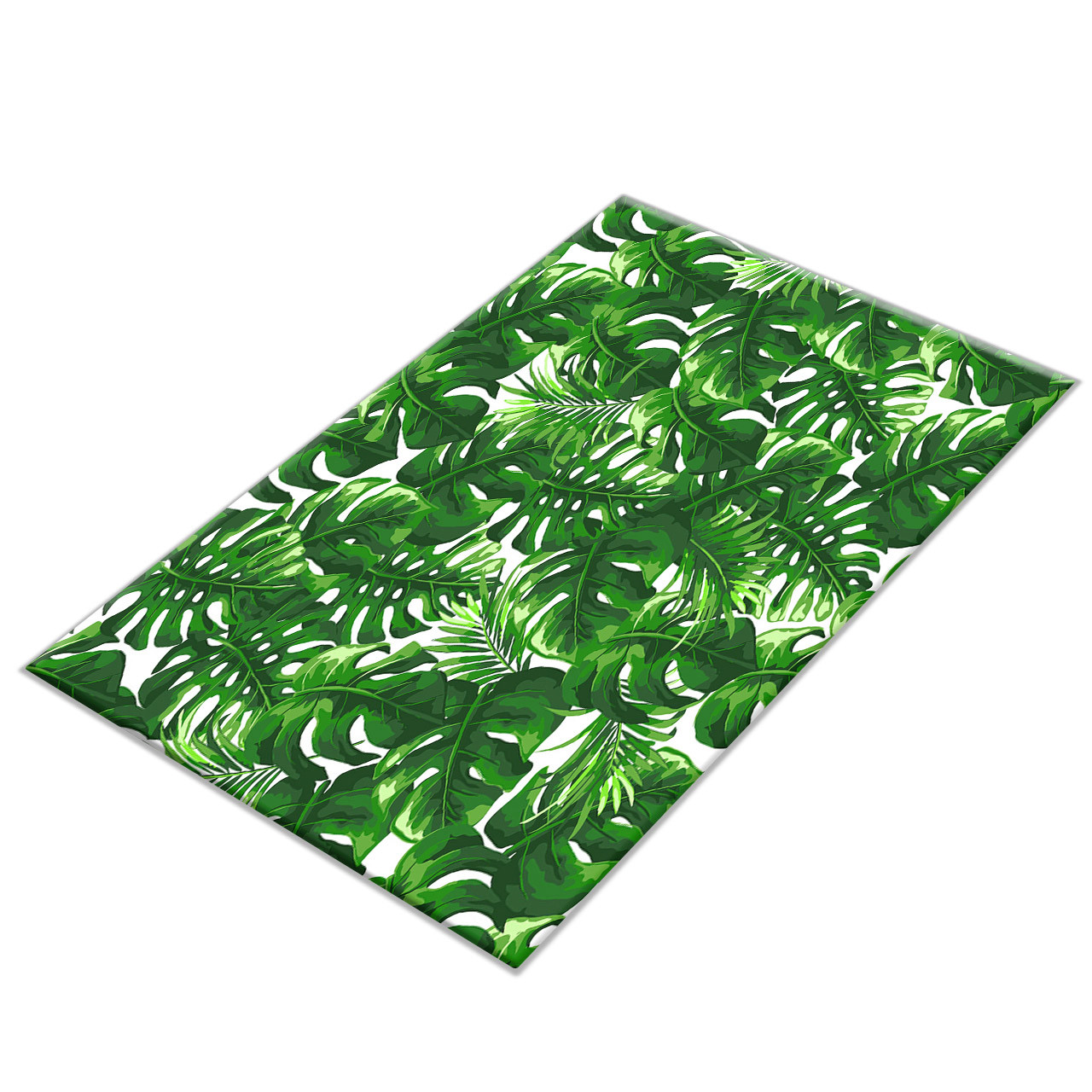 Tropical Leaves Monstera Pattern Area Rugs Bedroom Kitchen Floor Mat Doormat Rug