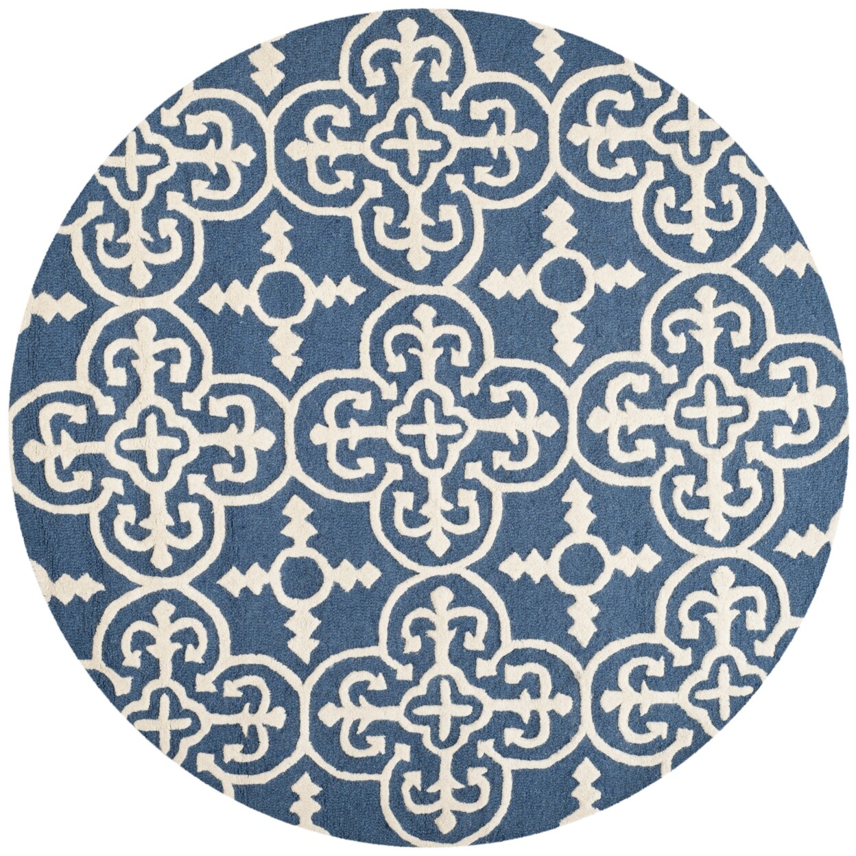 SAFAVIEH Cambridge CAM133G Handmade Navy / Ivory Rug