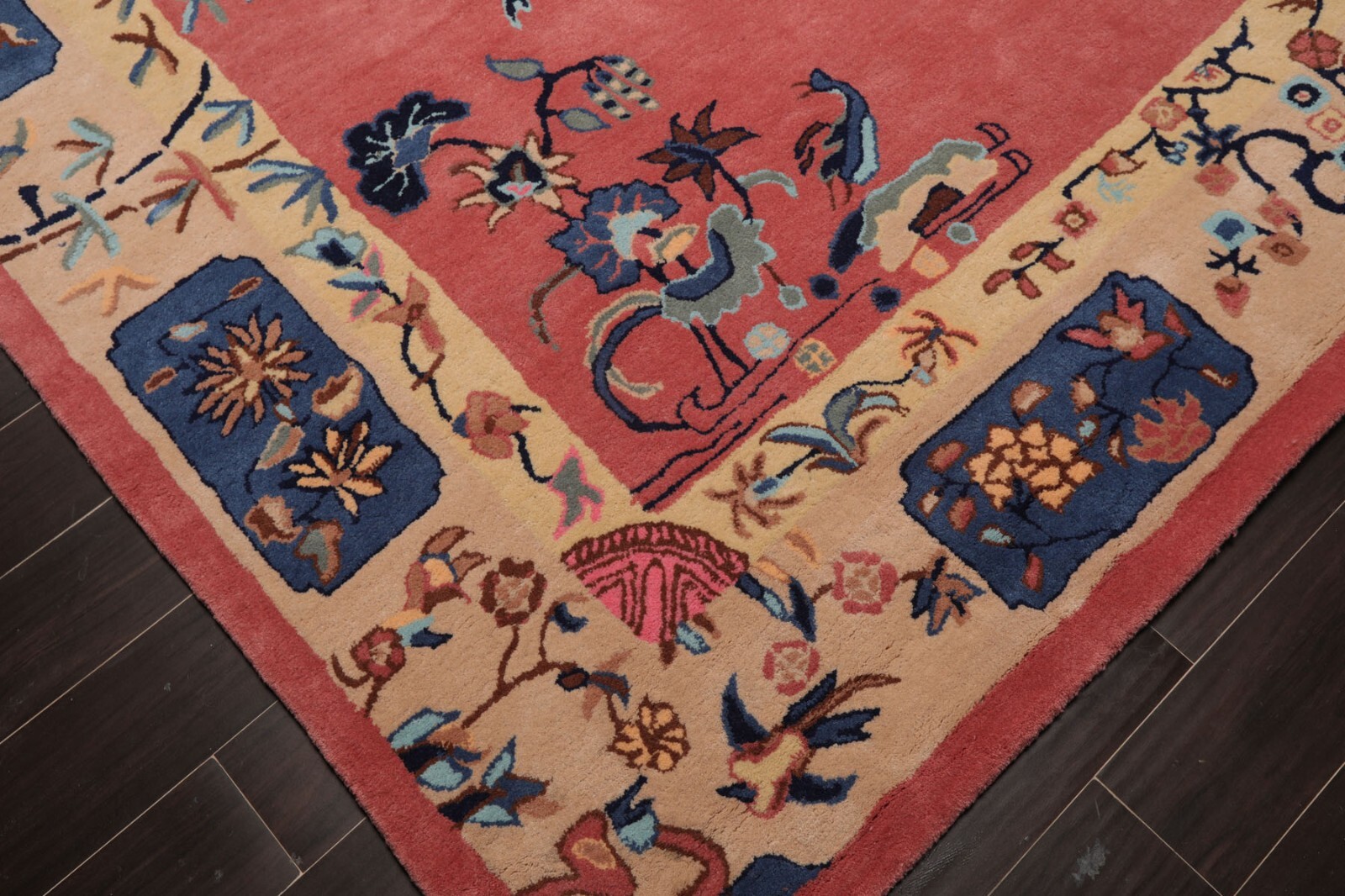 LoomBloom Multi Sizes Pink Hand Tufted Chinese Art Deco New Zealand Wool Rug