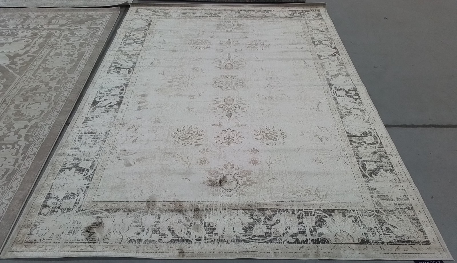 STONE 6′-7″ x 9′-2″ Back Stain Rug, Reduced Price 1172781906 VTG117-440-6