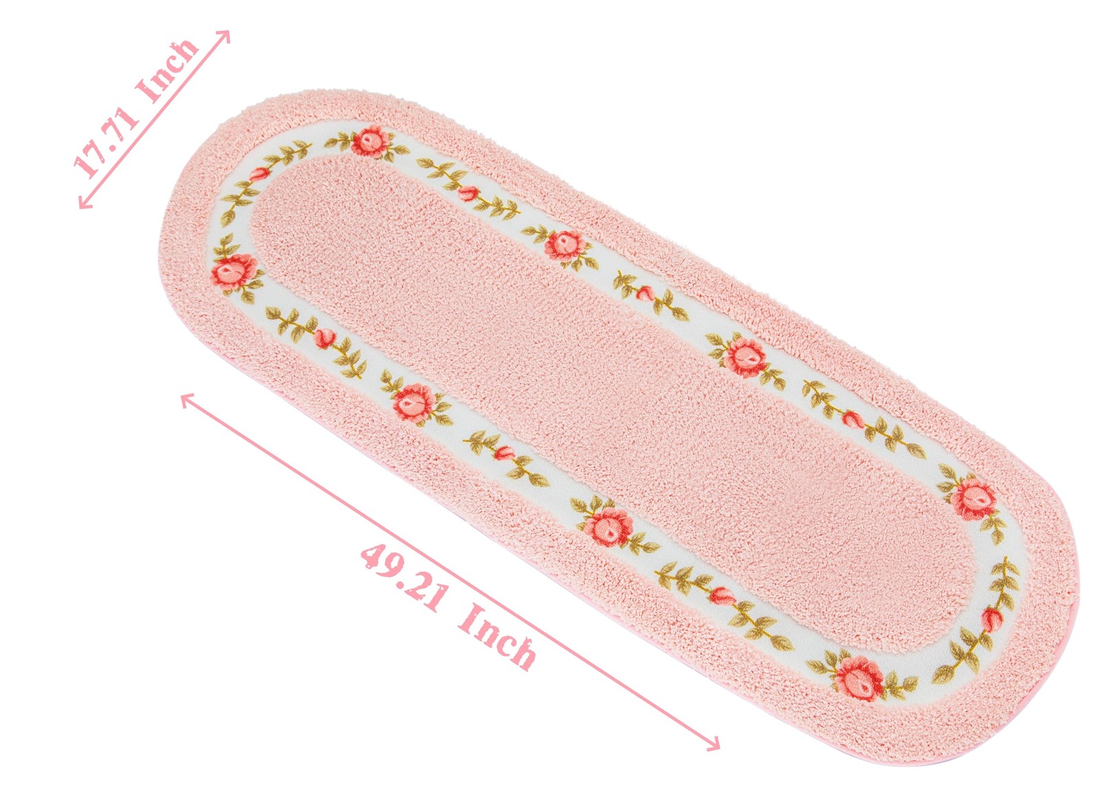 Beautiful Rose Flower Area Rugs for Living Room Bedroom Bathroom Rugs Bath Mat