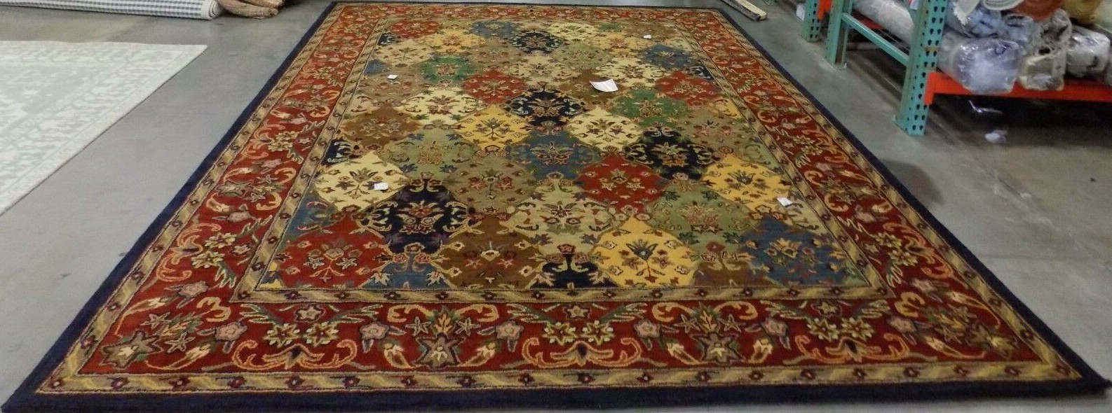 MULTI / BURGUNDY 9′ x 12′ Hole in Rug, Reduced price 1172568034 HG911A-912