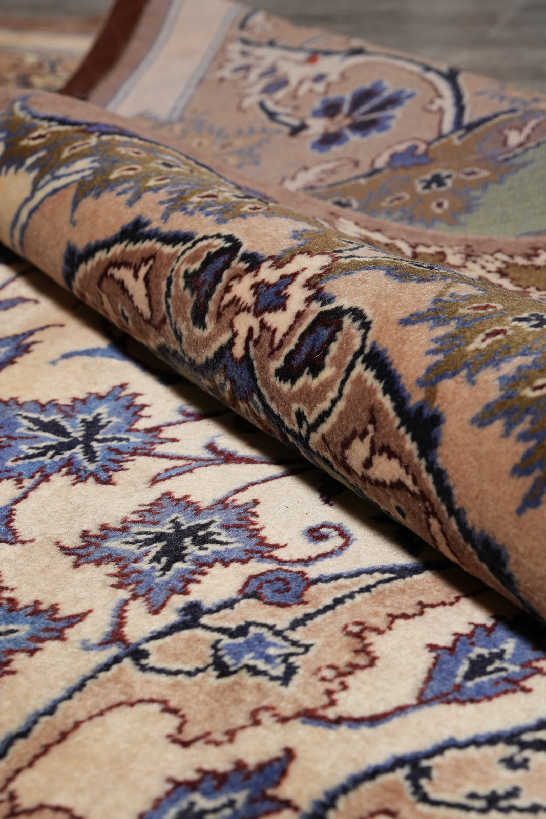 9.9 x 13.6 Unusual French Aubusson Perrsian Kashaan Rug Irran #S10-3353