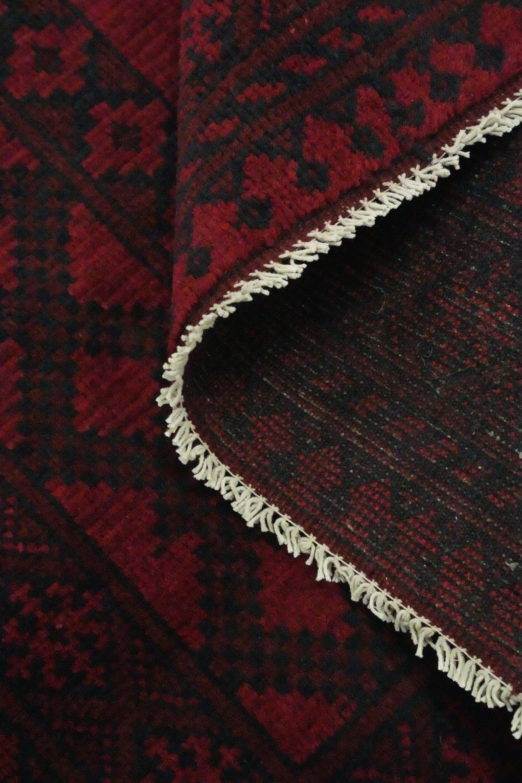 Balouch Afghan Rug Hand-Knotted Wool Nomadic Carpet 5×6 ft