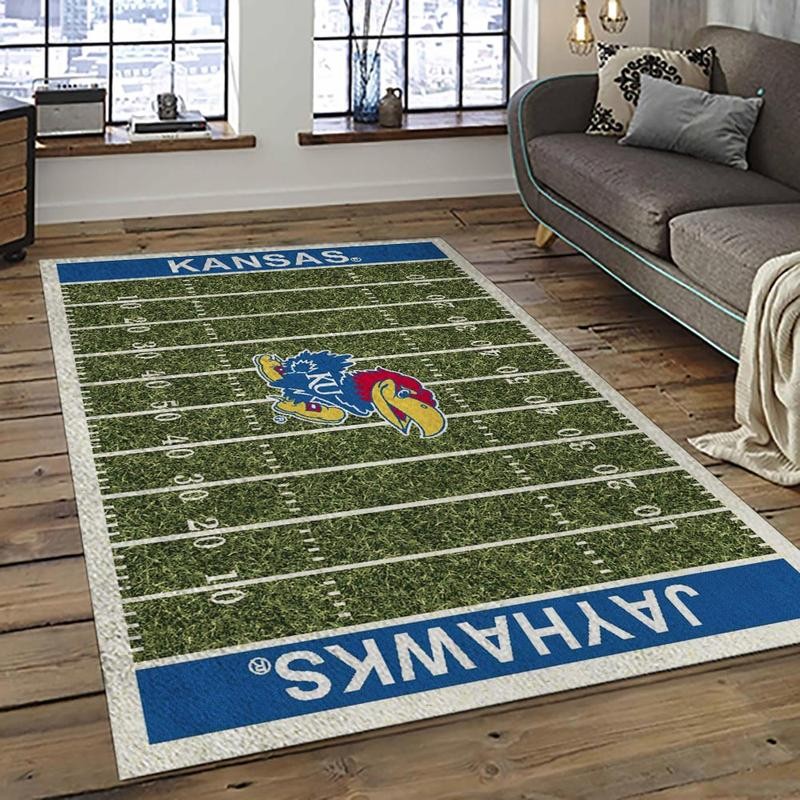 Kansas Area Rugs Ncaa Living Room Carpet, Home Decor Regtangle Rug