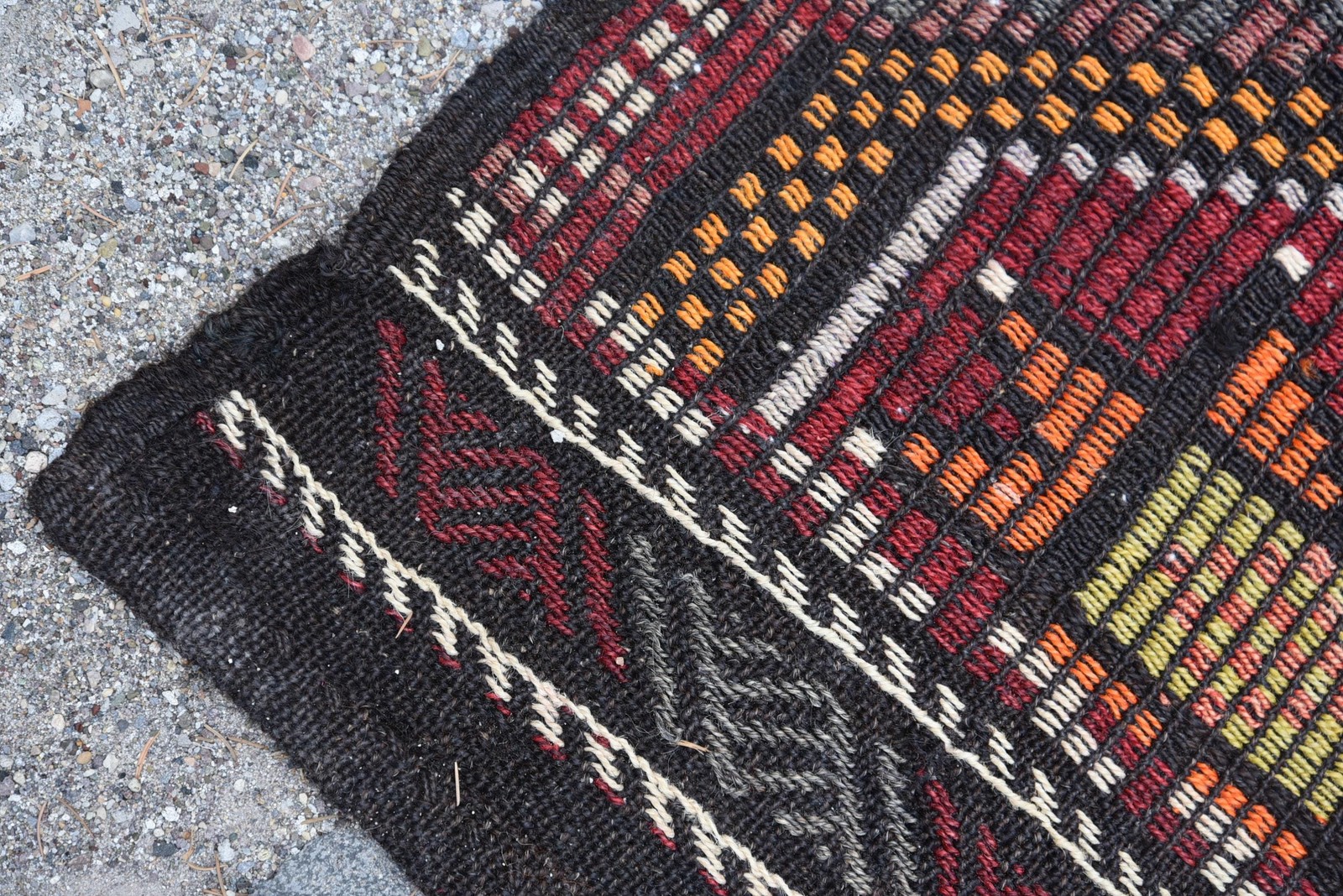 Turkish Kilim Large Rug 6,4×10 ft (195×305 cm), Vintage Red Handmade Rug