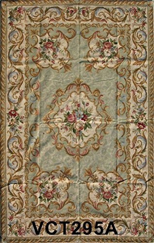 Marcella Fine Rugs – Aubusson Medallion 5’x3′ Rug