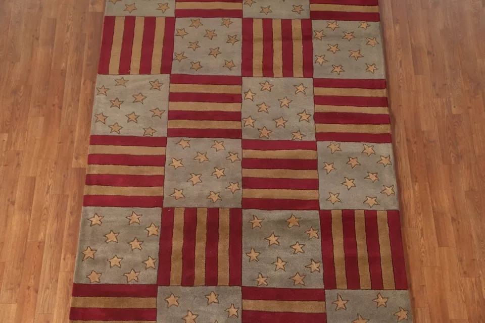Striped Modern Designer Rugs Handmade Rugs Luxurious Comfort and Hand Tufted