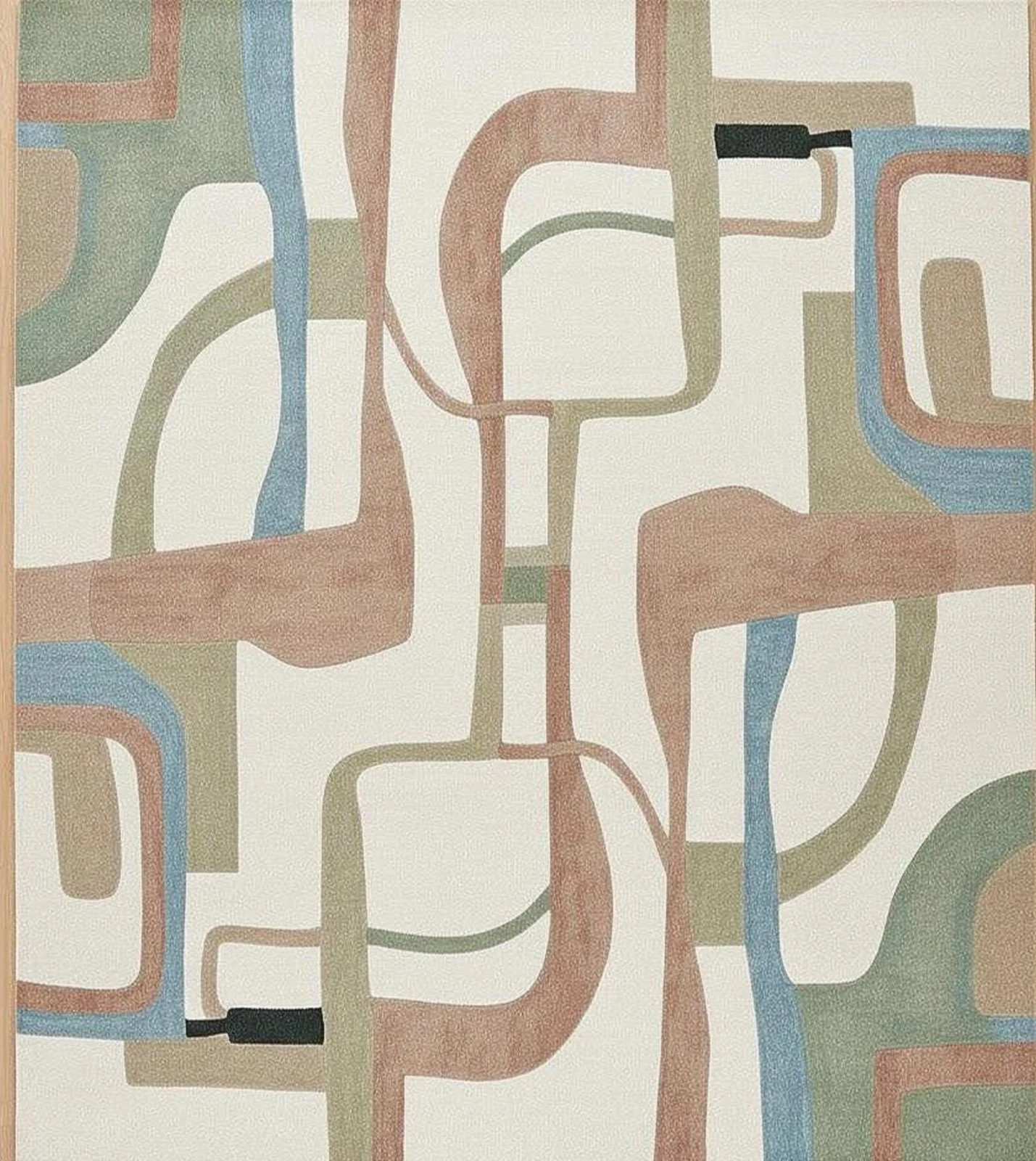 New Handmade Abstract Multicolor Hand-Tufted Modern Wool Area Rug Design Carpet