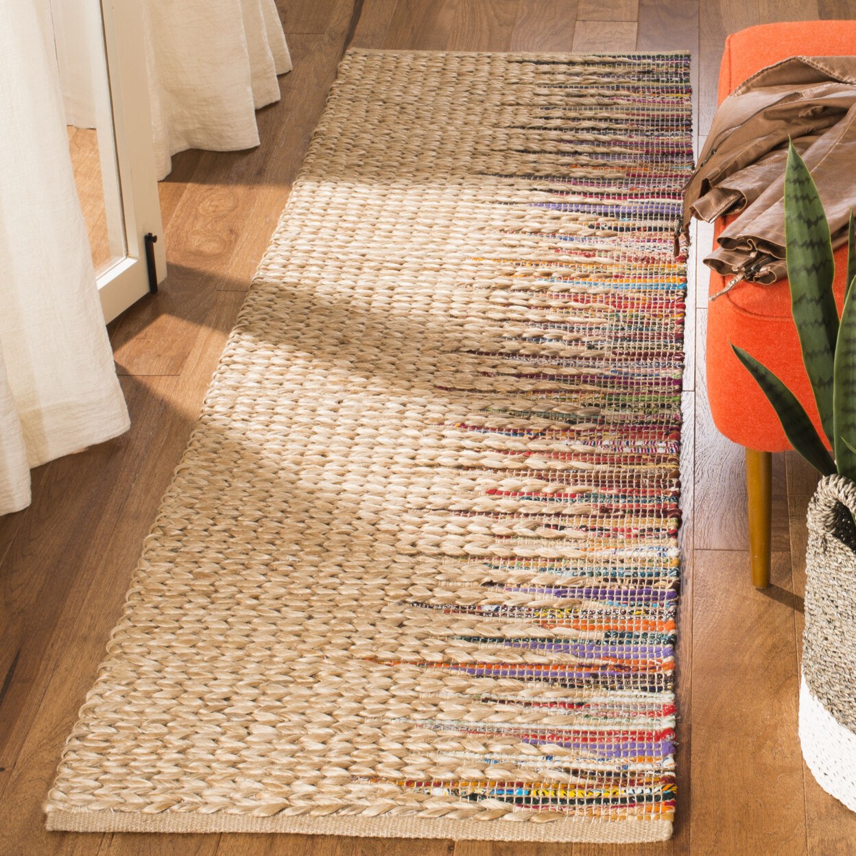 SAFAVIEH Cape Cod CAP308B Handwoven Natural / Multi Rug