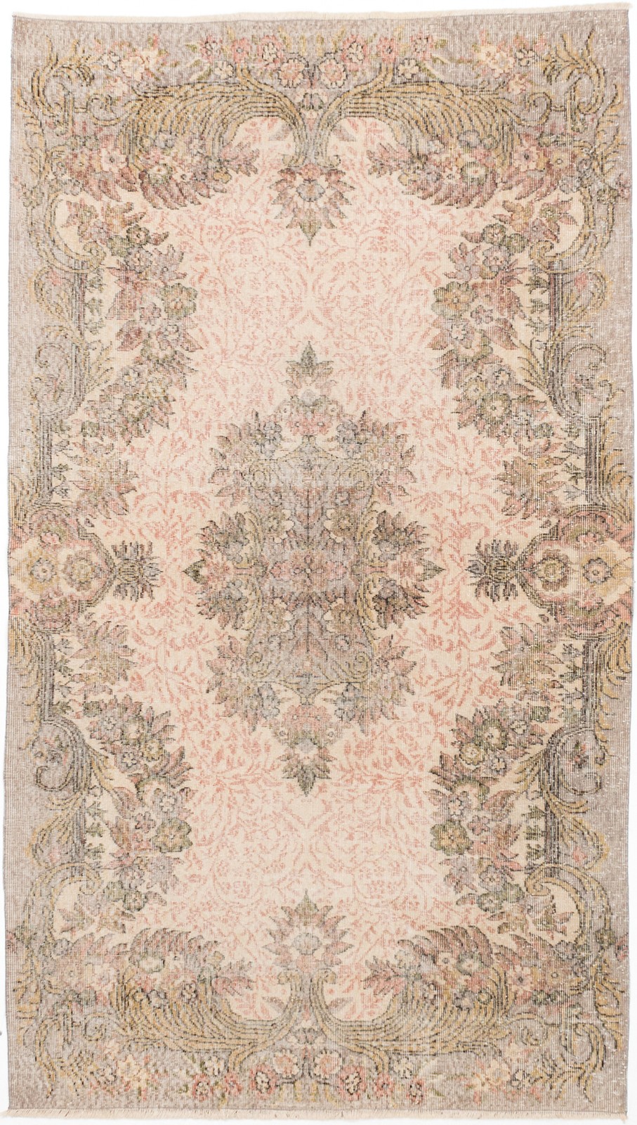 Vintage Traditional Hand-Knotted Area Rug 5’4″ x 9’4″ Oriental Wool Carpet