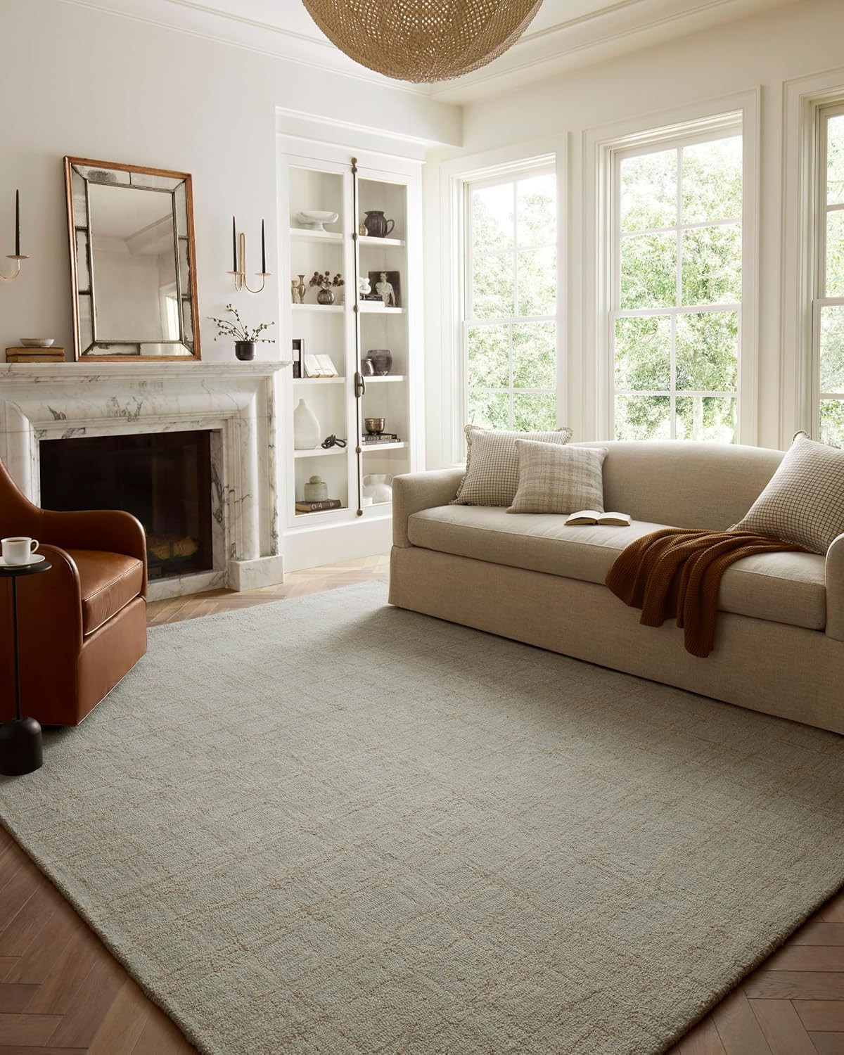 Chris Loves Julia X Polly Fog/Wheat 5′-0″ X 7′-6″ Area Rug