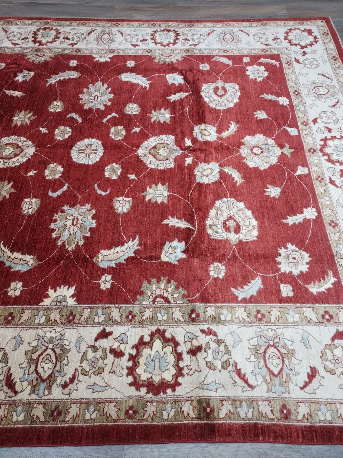 Bohemian Oushak Rug, Oushak Turkish Rug, Hand Made Contemporary Rug 8×9.5 Ft