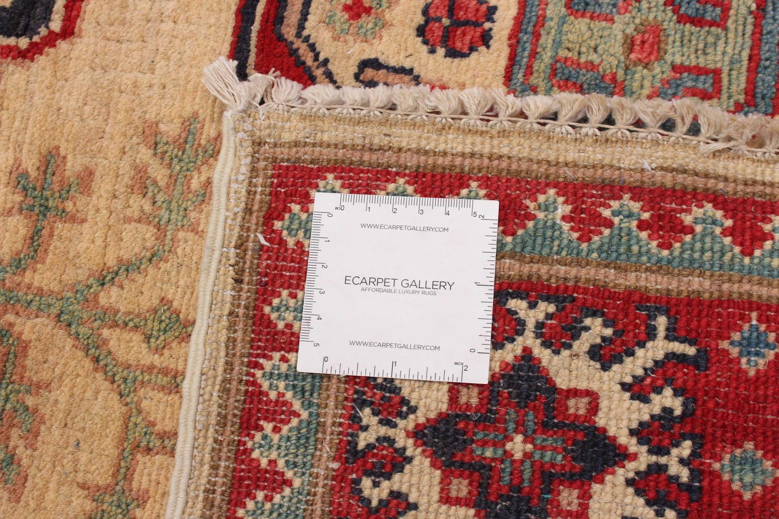Traditional Hand-Knotted Geometric Area Rug 4’9″ x 6’7″ Oriental Wool Carpet