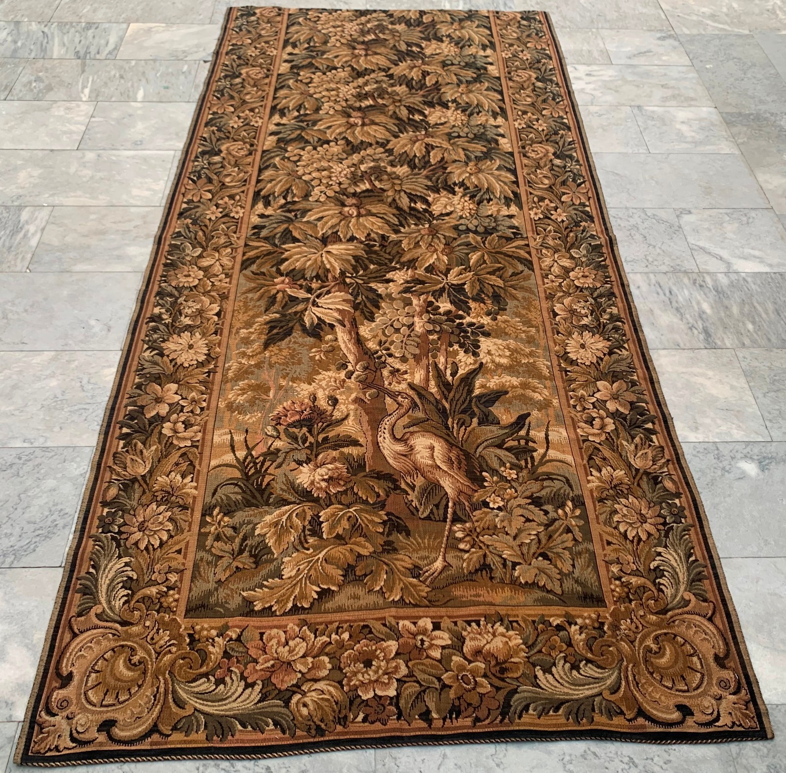 Vintage French Jungle Animals View Large Tapestry Home Decor 4x9ft