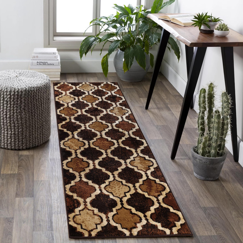 Superior Indoor Runner Rug Jute Backing Modern Plush Rugs For Hallway Living