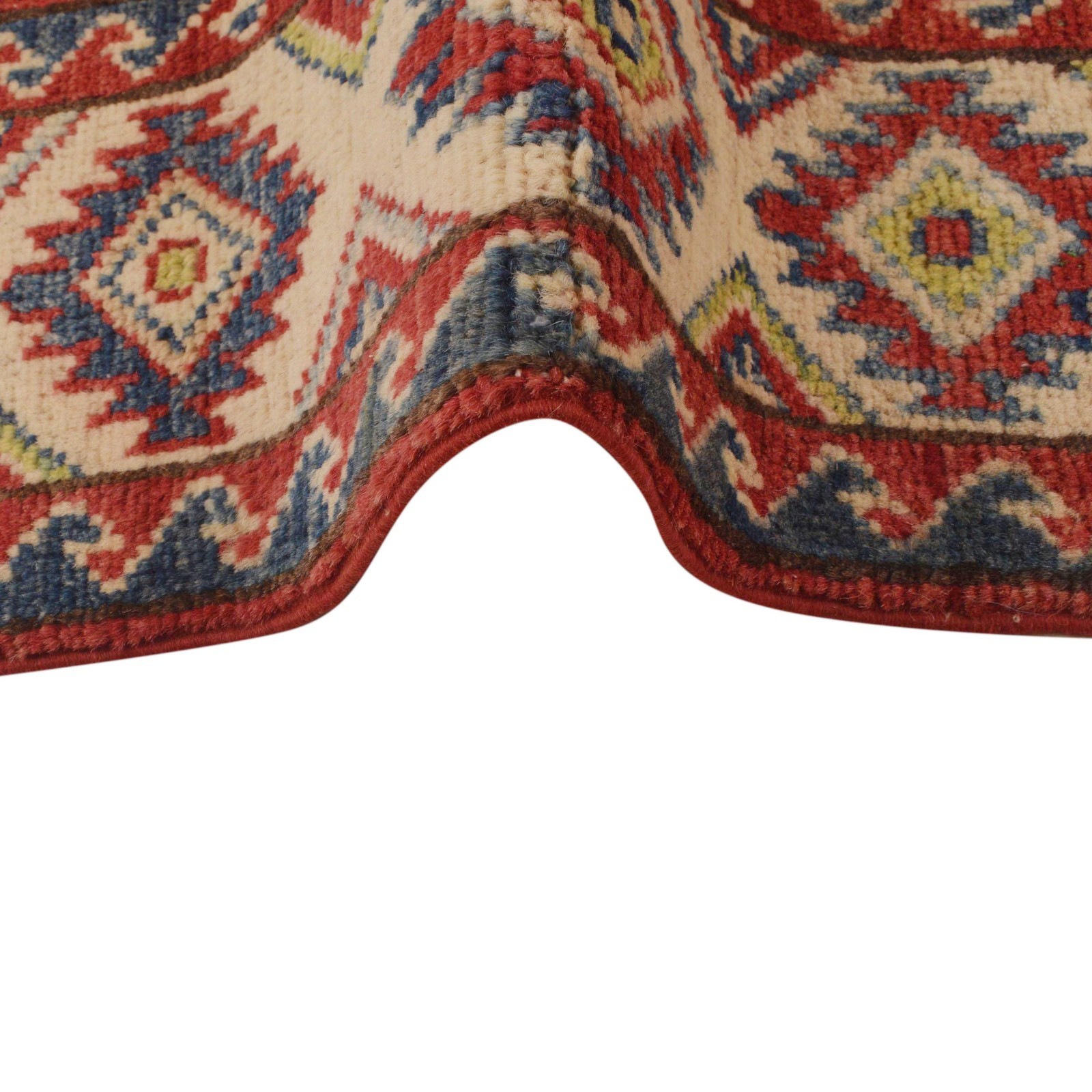 Medallion Traditional Afghan Area Rug 3’1×4’7ft Kazak Handmade Carpet Rug B34687
