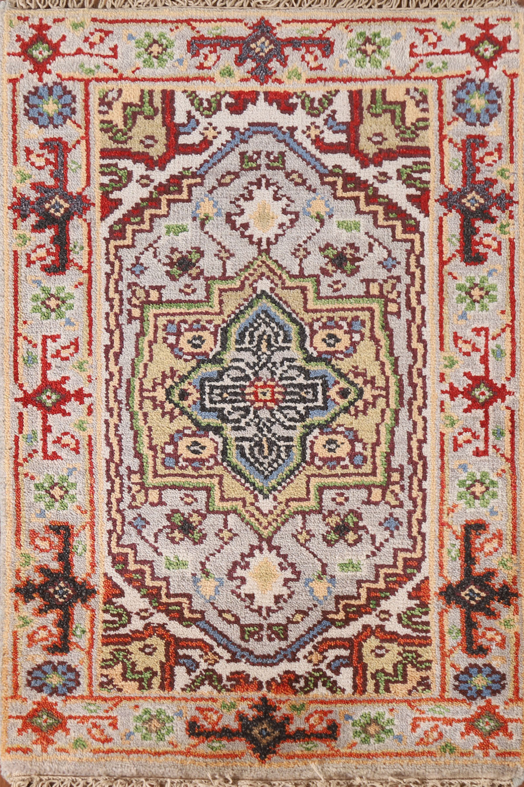 Timeless Charm Heriz Serapi Indian Hand-Knotted Accent Rug 2×3 ft Rug