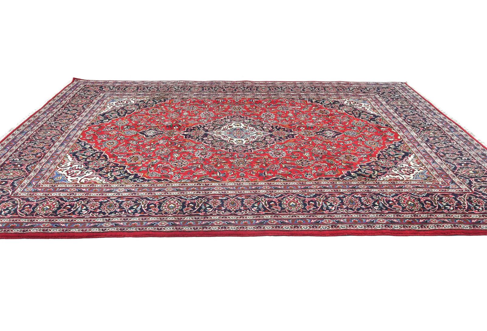 8’3X10’11 Vintage Red Oriental Rug Floral Design Home Decor Carpet