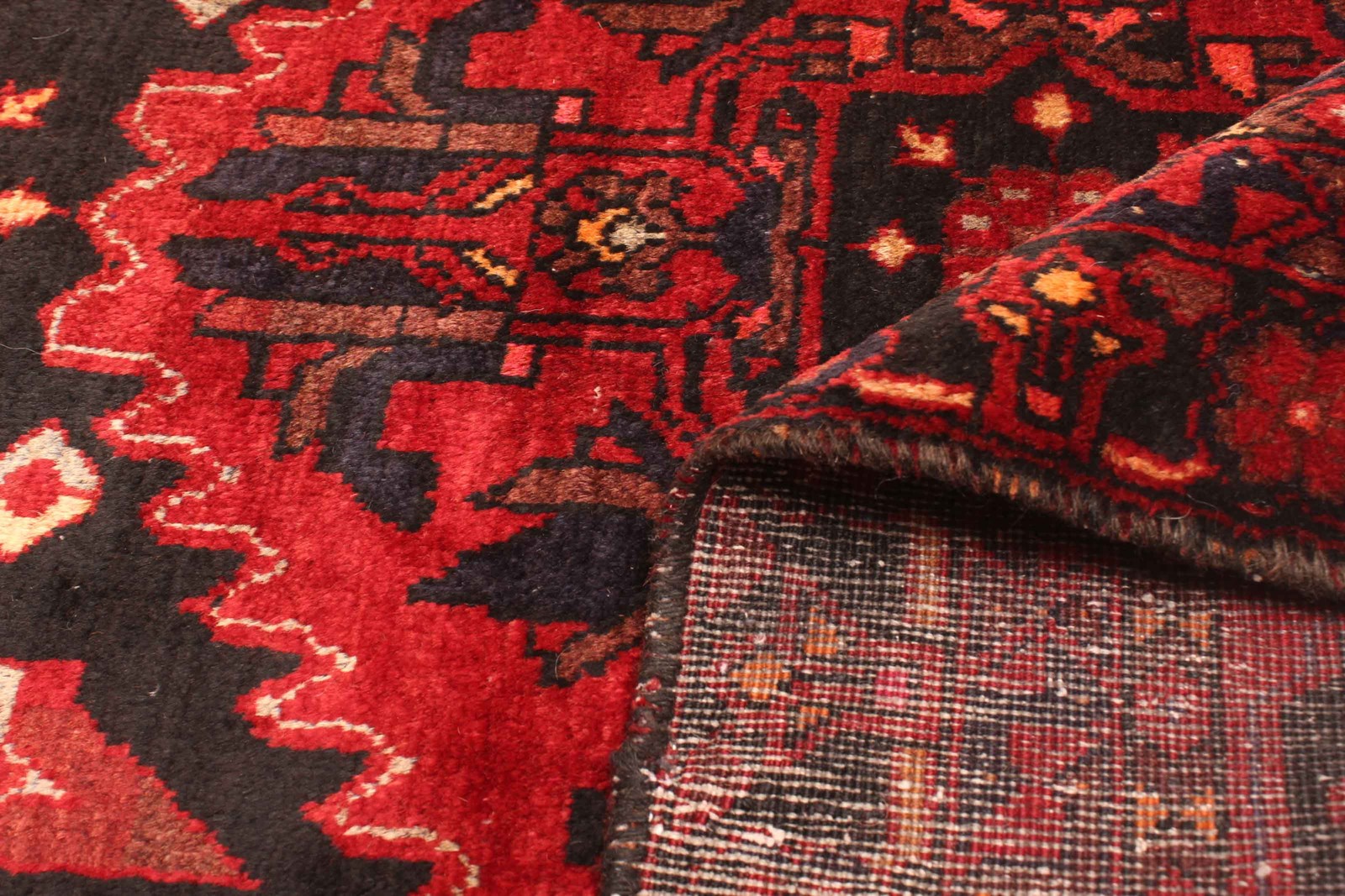 Vintage Hand-Knotted Area Rug 3’2″ x 5’1″ Traditional Wool Carpet