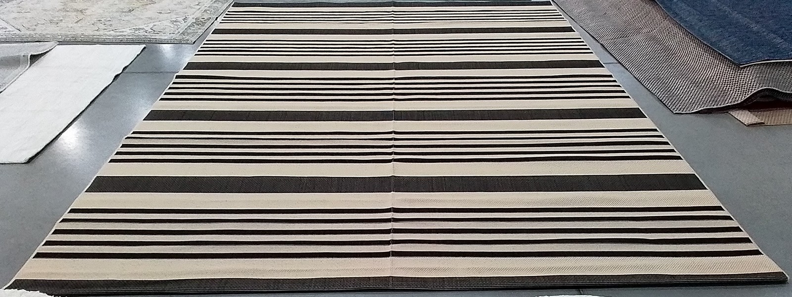BLACK / BONE 10′-0″ x 14′-0″ Damaged Rug, Reduced Price 1172802128 CY6062-216-10