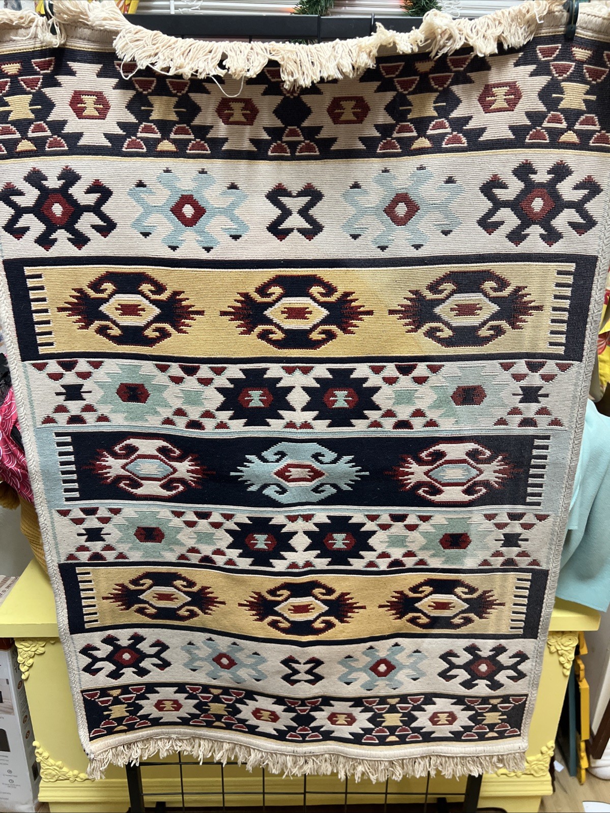 Boho Cotton Rug Reversible