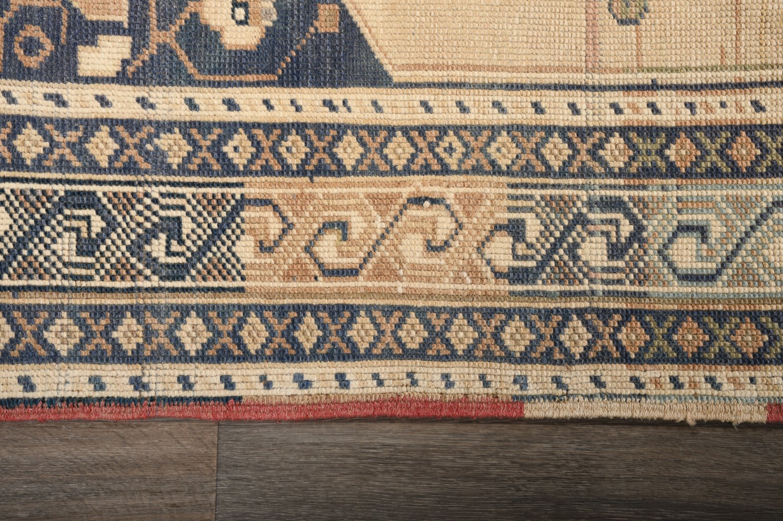 Beige Turkish Vintage Hereke Rug 4×8 Hand-Knotted Wool Carpet