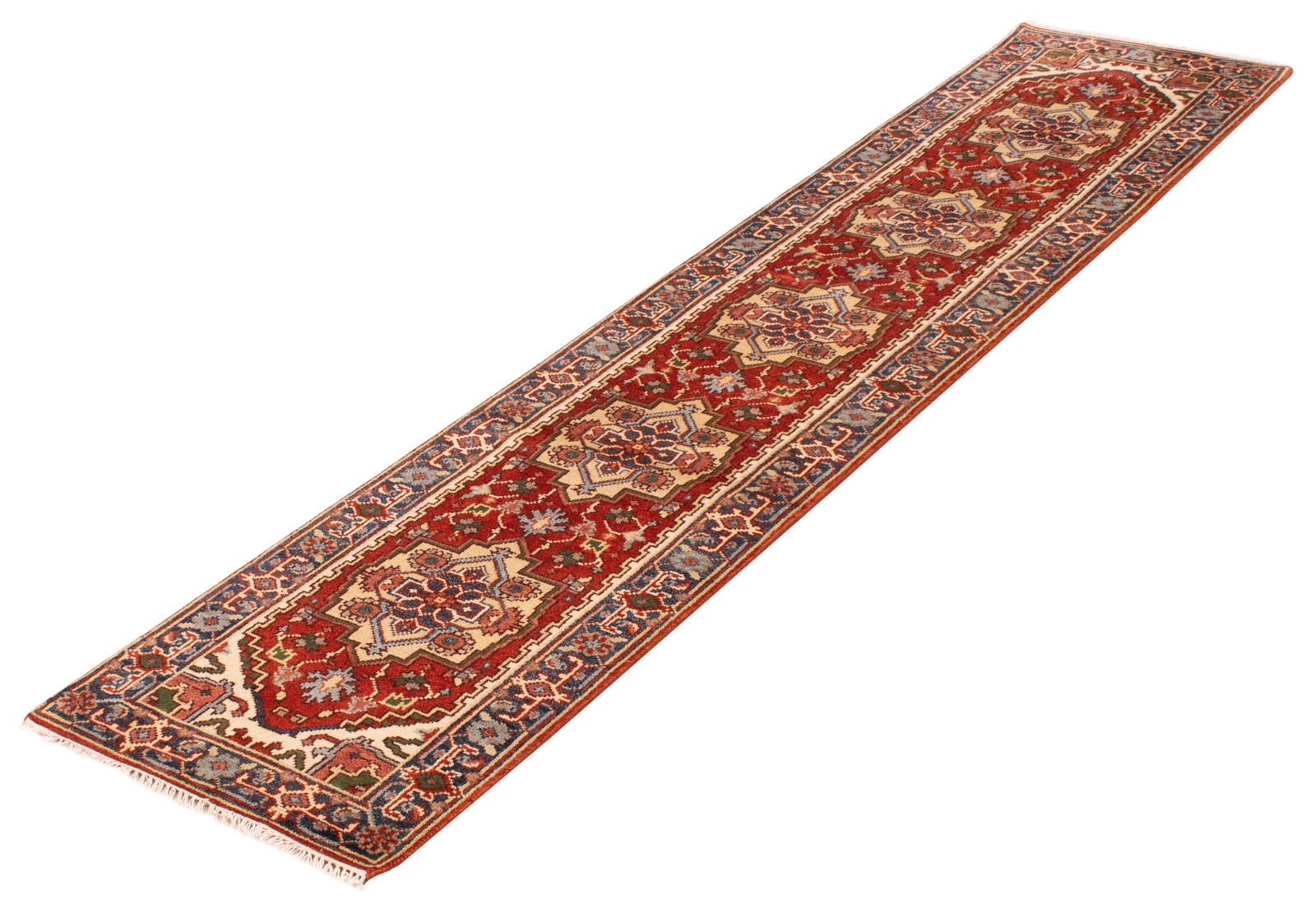 2’6″ x 11’11” Vintage Hand-knotted Runner Rug Traditional Oriental Wool Carpet
