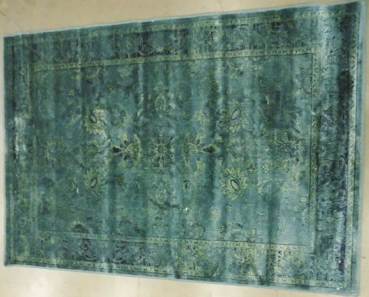 TURQUO / MULTI 3′-3″ X 4′-7″ Flaw in Rug Reduced Price 1172566804 VTGB117-2220-3