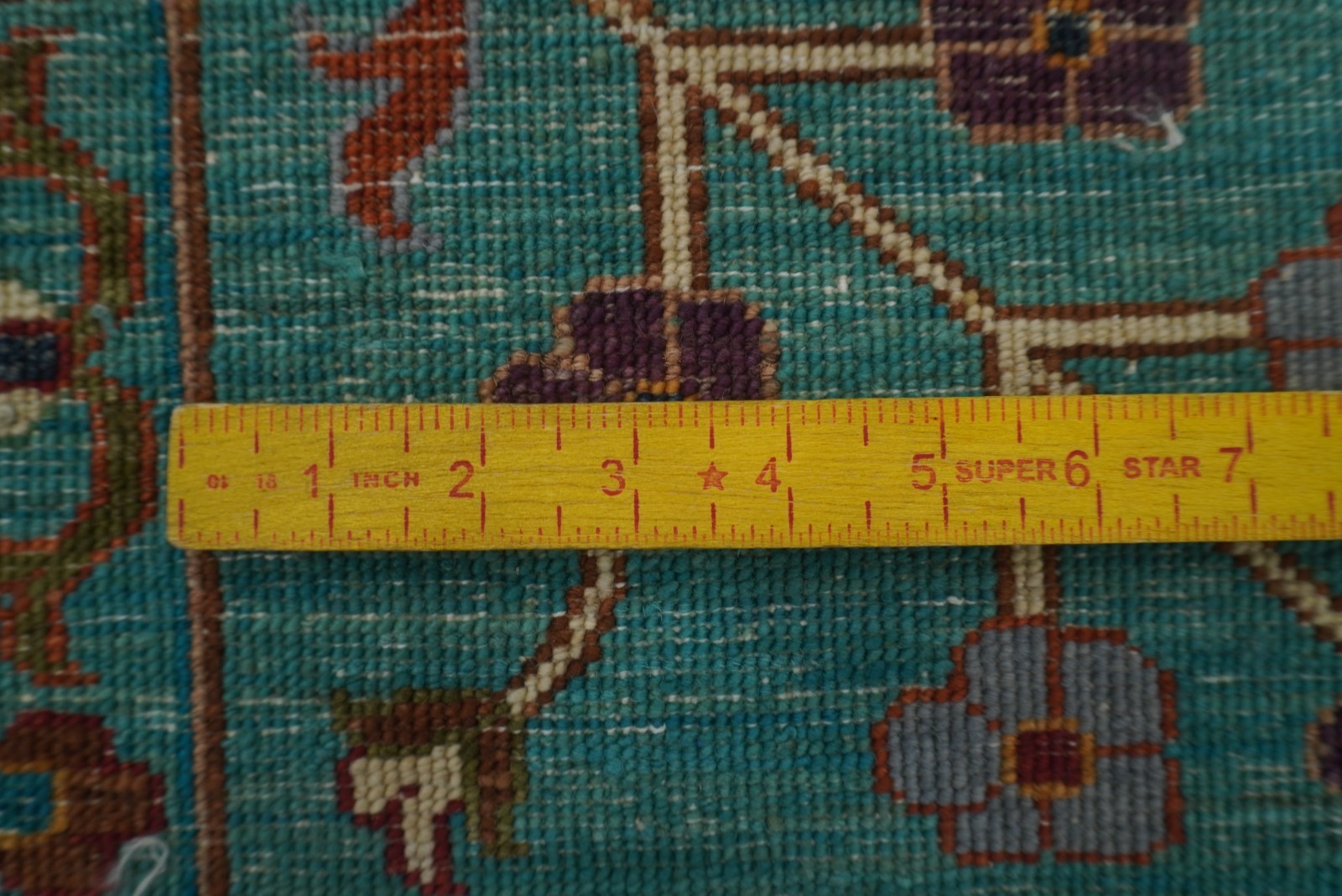 8×10 ft Turquoise Blue Afghan Hand Knotted Wool Oriental Rug