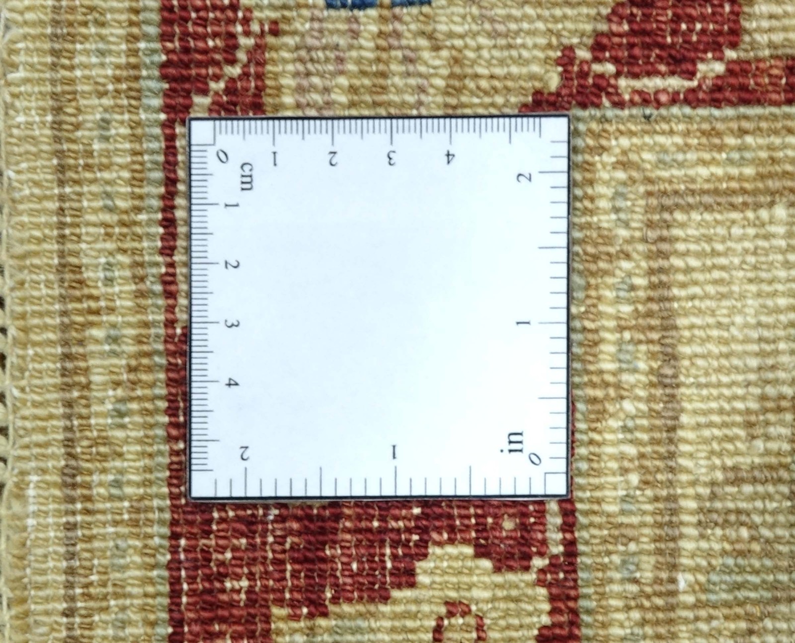 Afghan Chobi Ziegler Carpet 60×90 Hand-knotted Beige Floral Oriental Short Pile