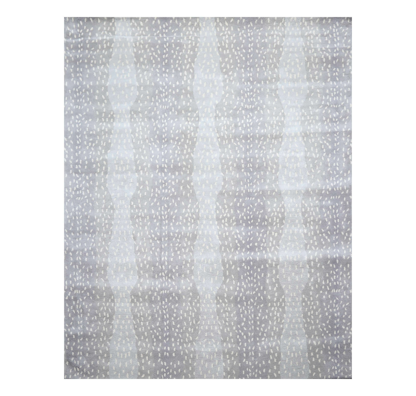 Handmade 100% Wool Animal Print Antelope Area Rug Gray, Ivory 7’9” x 9’9”
