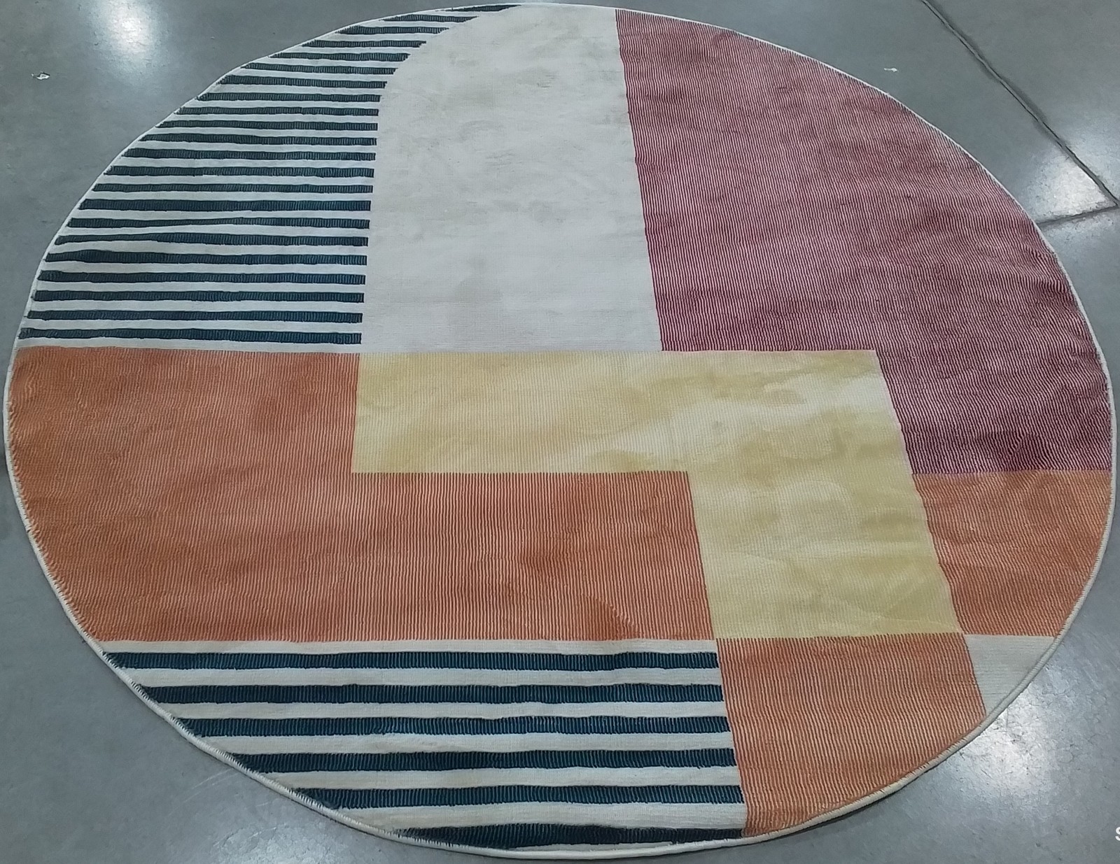 RUST / YELLOW 5′-3″ x 5′-3″ Flaw in Rug, Reduced Price 1172798410 ORW368P-5R